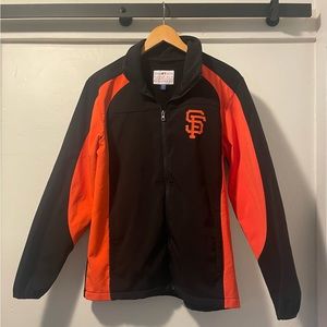 SAN FRANCISCO GIANTS Orange & Black full zip jacket